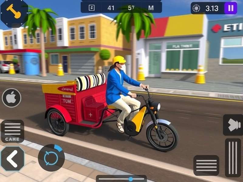 Rickshaw Ride Retailer gameplay screenshot